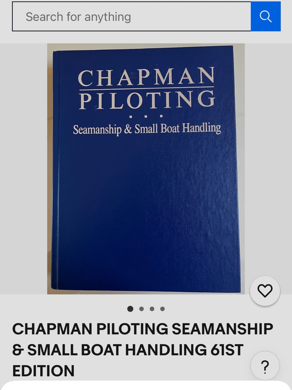 Seamanship & Small Boat Handling - Blue